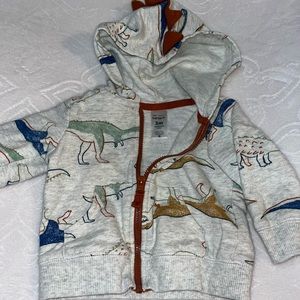 Dinosaur baby zipper jacket hoodie